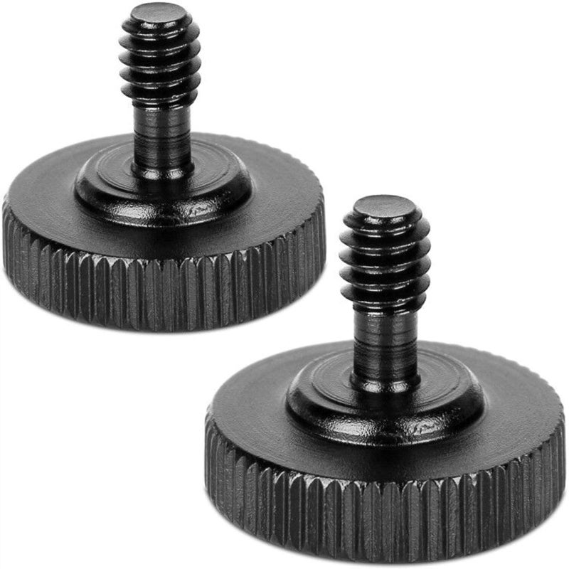 ChromLives Thumb Screw Tripod Quick Release 1/4" Thumbscrew L Bracket Screw Mount Adapter with Bottom 1/4"-20 Female Thread (2 Pack) - Image 1